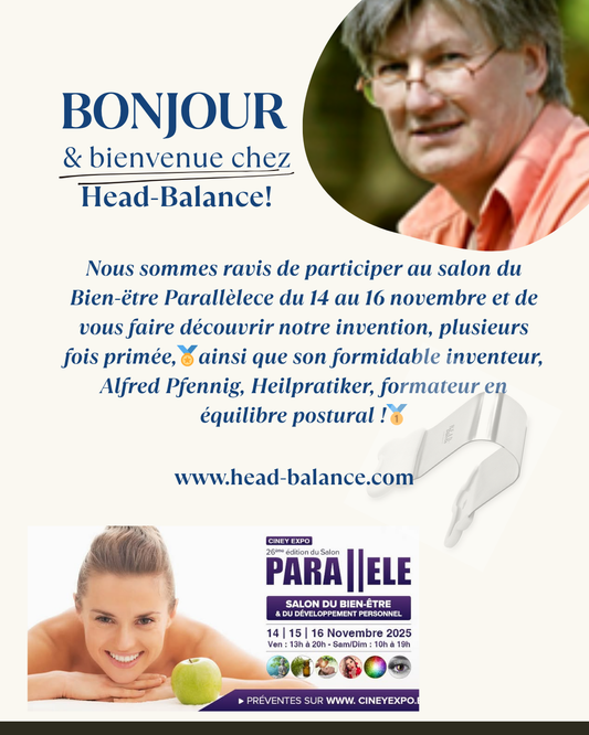 Retrouvez Head-Balance et son inventeur Alfred Pfennig, au salon Parallèle à Ciney en Belgique